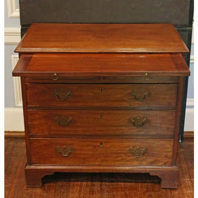 Wood Circa 1765 English Georgian Period Bachelor's Chest of Drawers For Sale - Image 7 of 8