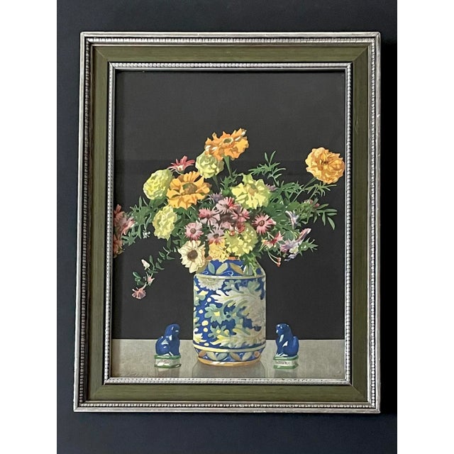 Vintage Floral Watercolor Still Life Art Print For Sale - Image 11 of 11
