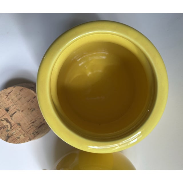 Savoir Vivre Yellow Ceramic Sugar & Creamer Set, 1980's For Sale - Image 10 of 18