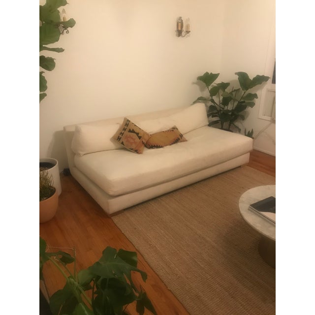 CB2 Piazza Sofa White Chairish