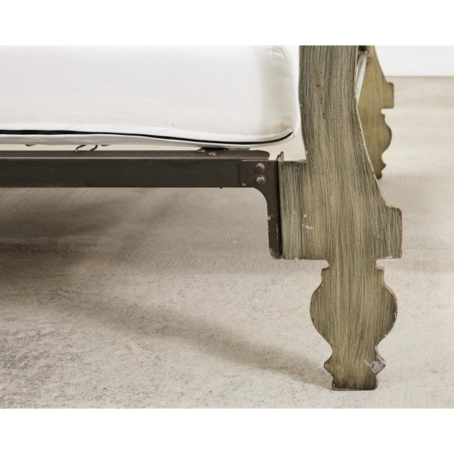 French Neoclassical Directoire Style Iron Sleigh-Form Daybed For Sale - Image 14 of 18