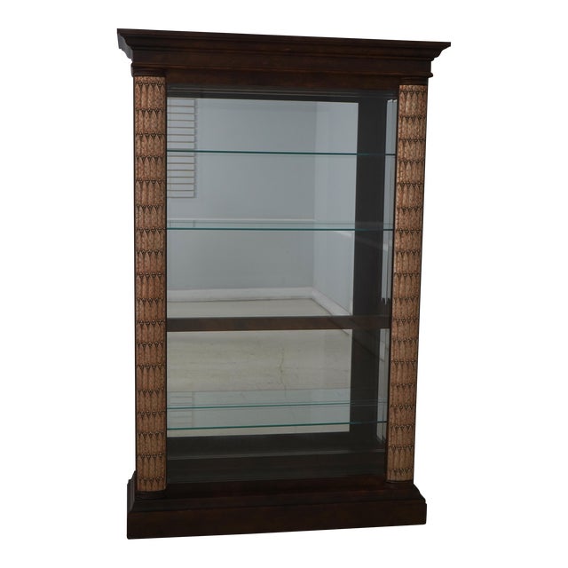 Pulaski Beveled Glass Curio Display Cabinet For Sale