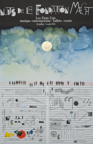 Saul Steinberg, Nuits de la Fondation Maeght Poster, Lithograph