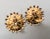 Vintage Signed Napier Goldtone Yellow Cabochon Flower Clip Earrings-2 Pieces For Sale In Philadelphia - Image 6 of 7