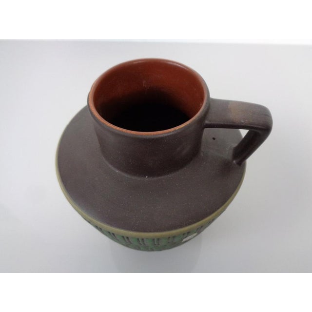 Black Ceramic 2023/20 R Handle Vase from Marzi & Remy, Germany, 1950s For Sale - Image 8 of 18