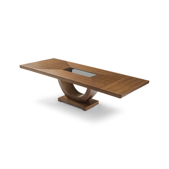 Modern Modern Greg Sheres Style Walnut Extension Dining Table For Sale - Image 3 of 4