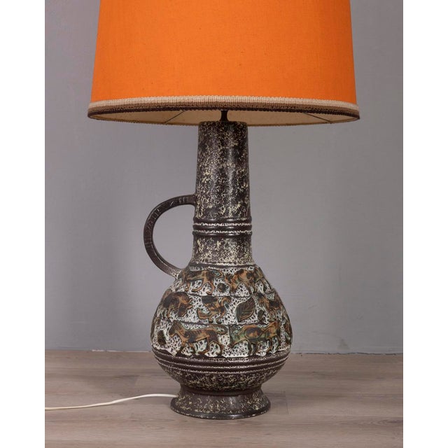Vintage Ceramic Floor Lamp, West Germany, 1960s For Sale - Image 3 of 13