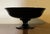 Glass Antique Early 20th Century Black Amethyst Glass Footed Fruit Bowl or Centerpiece Tazza For Sale - Image 7 of 12