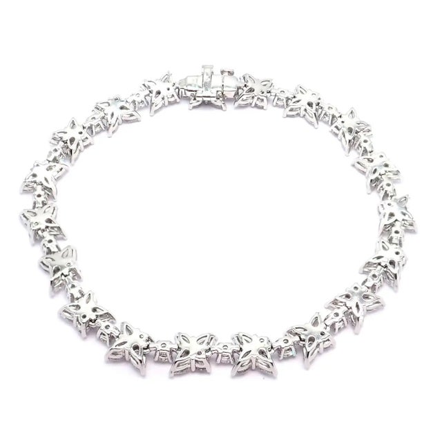 Platinum Diamond Victoria Mixed Cluster Bracelet by Tiffany & Co. *This bracelet comes with Tiffany & Co box. **Retail...