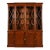 Baker Furniture Historic Charleston Georgian Inlaid Mahogany Breakfront Bookcase Cabinet For Sale