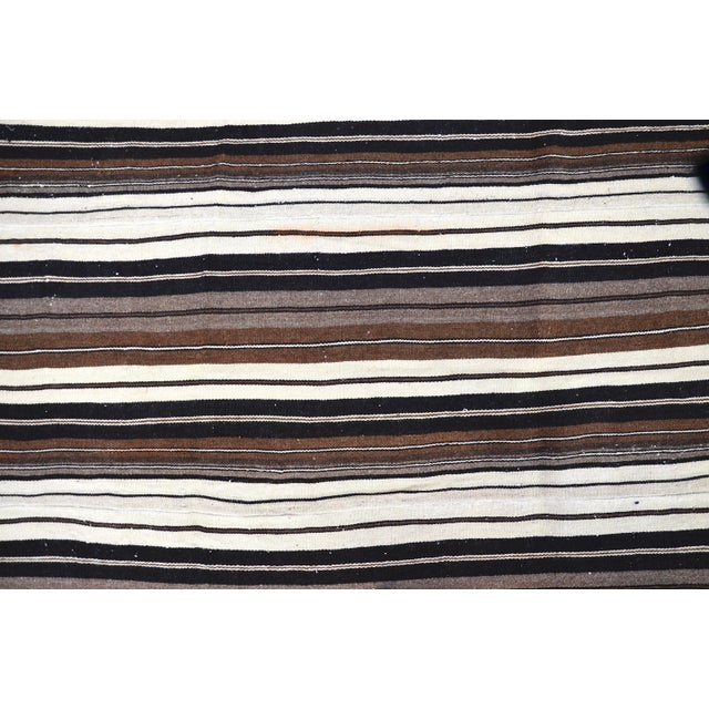 1960s Handmade Stripe Kilim Rug For Sale - Image 6 of 11