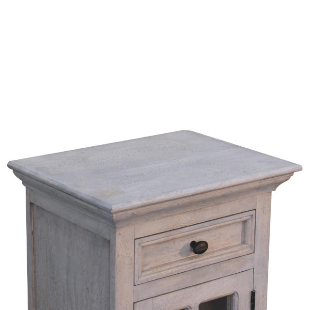 2020s Chestnut Solid Wood Sideboard With Glass Doors For Sale - Image 5 of 8