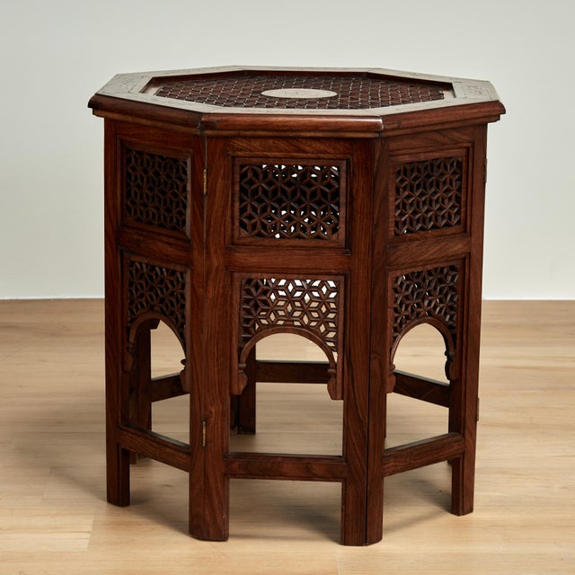 Antique Anglo Indian Inlaid Stand or Table For Sale - Image 9 of 12