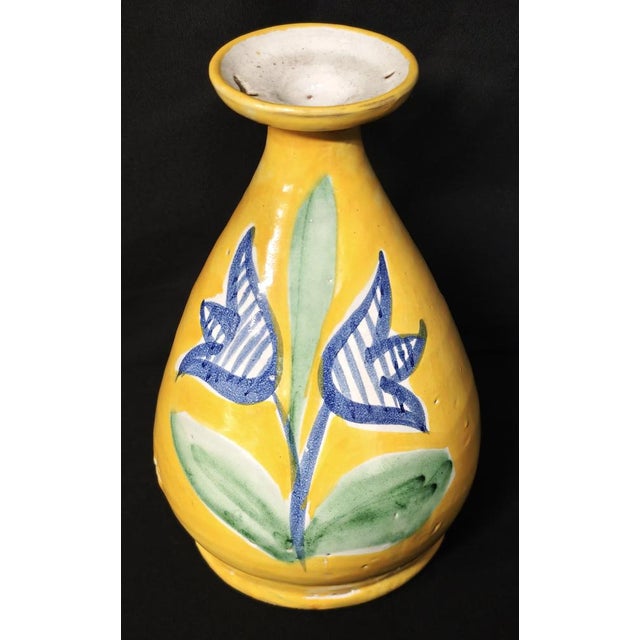 1960s Solimene Majolica Ceramic Vase from CAS Vietri, 1970s, 1960s For Sale - Image 5 of 10