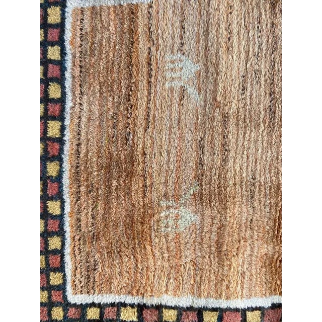 Black Vintage Tribal Gabbeh Rug, 1960s For Sale - Image 8 of 12