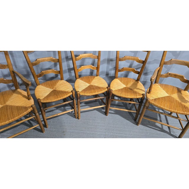 Antique French Dining Chairs, 1900, Set of 8 For Sale - Image 4 of 12