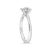 14K White Gold 1.0 Cttw Round Lab Grown Diamond Eagle Claw 4-Prong Set Solitaire Engagement Ring (F-G Color, VS2-SI1 Clarity) - Ring Size 5 For Sale - Image 4 of 7