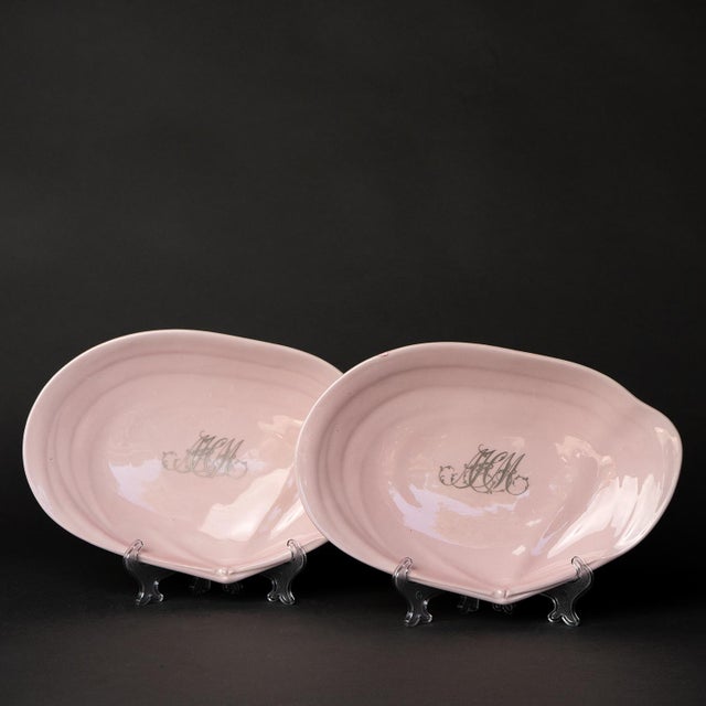 Pink Antique Pink Porcelain 'Nautilus' Dessert Service by Wedgwood for John Mortlock, 1880s Victorian- 18 Pieces For Sale - Image 8 of 12