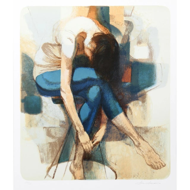 Modern Jim Jonson, Dancer Resting, Lithograph For Sale - Image 3 of 3