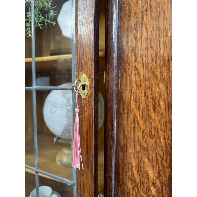 Wood Vintage Wooden Display Cabinet For Sale - Image 7 of 13