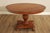 Late 20th Century Italian Made Empire Style Round Burlwood Pedestal Center Table For Sale - Image 16 of 18