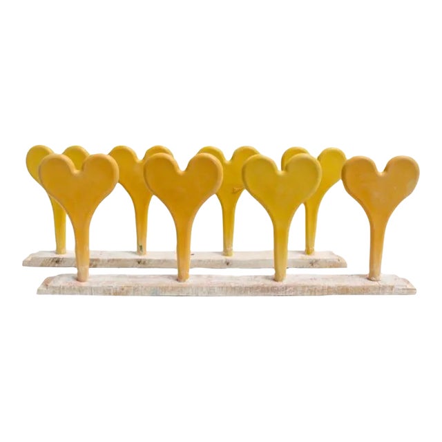 Xlg Yellow Heart Lollipop Size Strands For Sale