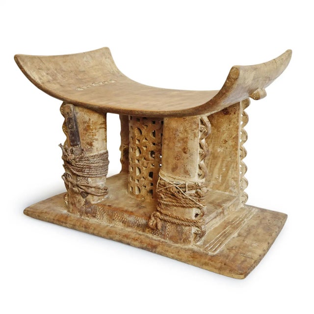 Early 20th Century Original Asante Chief Stool For Sale - Image 4 of 9