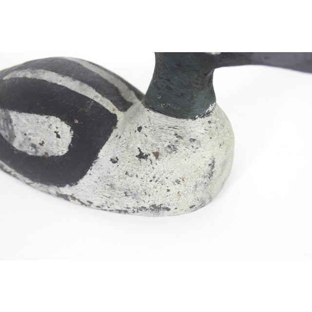 Vintage Painted Wood Duck Decoy For Sale - Image 10 of 14