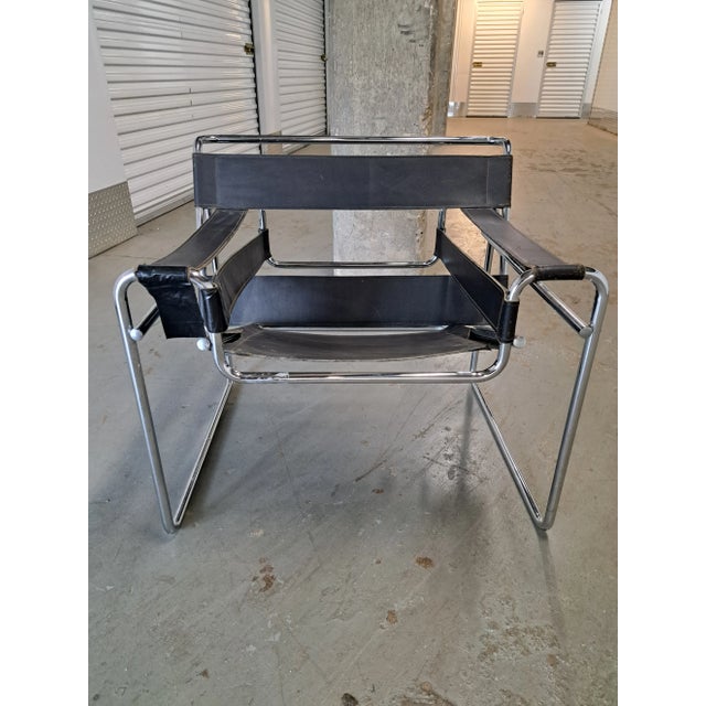 Metal Authentic Gavina Breuer Wassily Chair, Italy For Sale - Image 7 of 13