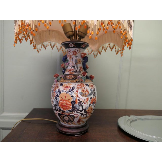 Famille Rose Vase Lamp, 1920s For Sale - Image 4 of 8