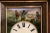 Metal 19th Century French Napoleon III Hand-Painted Wall Clock With Hunting Scene For Sale - Image 7 of 13