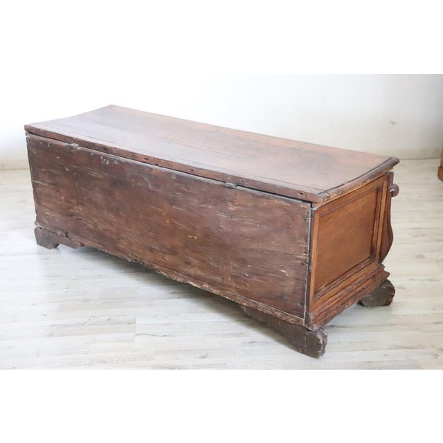 Antique Blanket Chest in Walnut, 1700s For Sale - Image 12 of 14