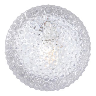 Czech Clear Bubble Wall Lamp, 1950s For Sale
