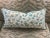 Thibaut Panthera Aqua Seafoam Animal Print Linen & Velvet Lumbar Pillow Cover For Sale In Columbia, SC - Image 6 of 6