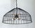 Vintage Monumental Industrial Metal Cage Pendant Light For Sale - Image 11 of 13