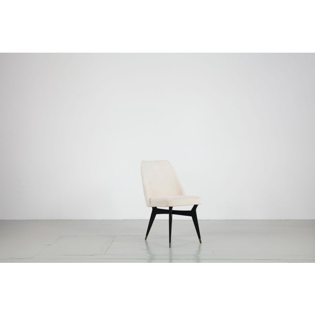 Set of 8 chairs, model "AB 100" - designed by Melchiorre Bega, manufactured by Altamira, Italy, 1954. The frame is made of...