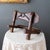Primitive Wooden Pack Saddle With Leather Straps and Iron Rings For Sale - Image 4 of 16