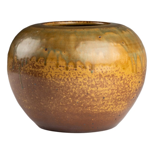 Glazed Stoneware Ceramic Vase by Paul Jeanneney, 1890s For Sale