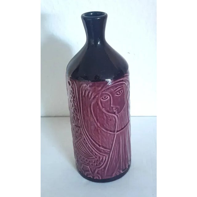 1960s Swedish Ceramic Vase from Upsala Ekeby For Sale - Image 5 of 6