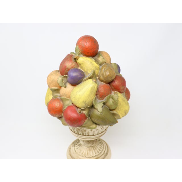 Sculpture Materials Vintage Fruit and Nut Plaster Topiary For Sale - Image 7 of 9