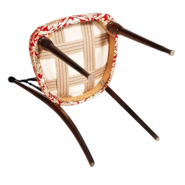 Antique Chiavarina Chair in Lacquered Walnut, 1890s For Sale - Image 3 of 9