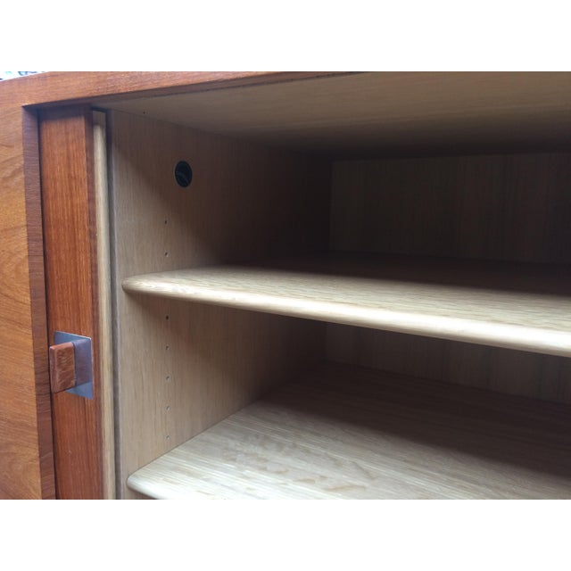 Ry Mobler Mid Century Hans Wegner Presidential Teak Credenza For Sale - Image 4 of 11