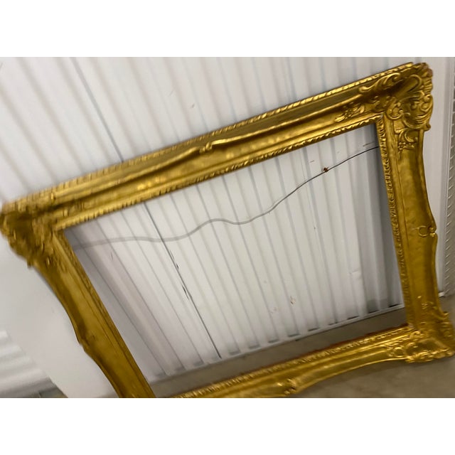 Mid 20th Century Ornate Gilt Frame for Paintings For Sale - Image 12 of 14