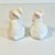 White 1950s Vintage Boho Chic Arts & Crafts Ceramic Bunny Figural - A Pair For Sale - Image 8 of 15