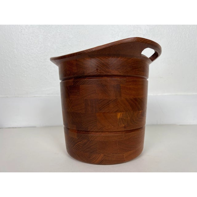 Danish Teak Ice Bucket by Esb Denmark For Sale In Detroit - Image 6 of 13