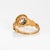 Mid 19th Century Antique Mid Victorian Ring Diamond Emerald 18k Yellow Gold Sz 6.75 Jewelry For Sale - Image 5 of 6