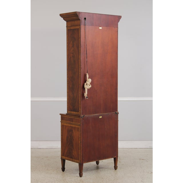 Maitland Smith Mahogany Narrow China Cabinet For Sale - Image 16 of 18