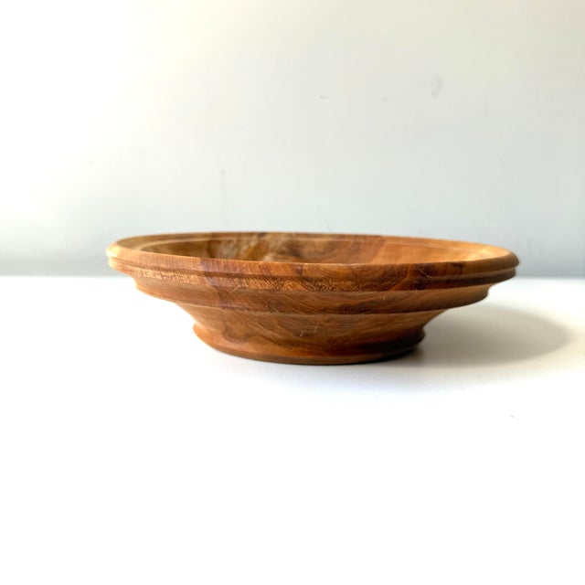 Wood Late 20th Century Lathe Turned Alaskan Birch Bowl For Sale - Image 7 of 8