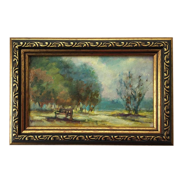 Framed Original Painting Plein Air Landscape Style by Valeriya Serova For Sale