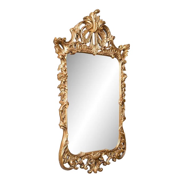 1960s Renaissance Revival Tall Vintage Wall Mirror, English, Gilt, Decorative For Sale